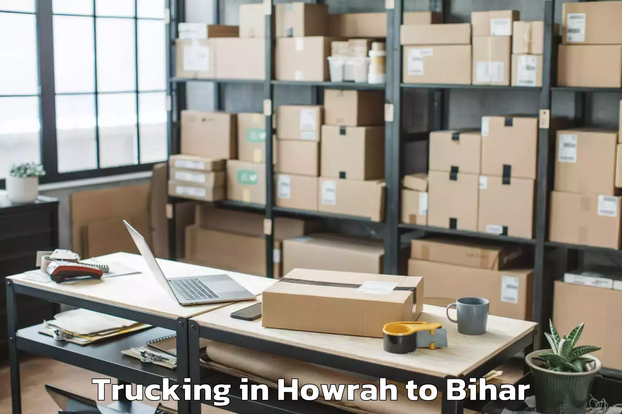 Affordable Howrah to Barbigha Trucking